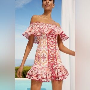 NWOT Charo Ruiz Pia Short Ruffled Dress